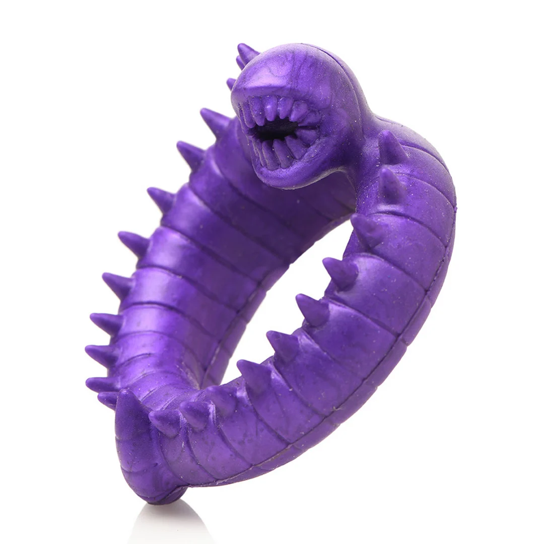 Anello fallico in silicone Slitherine viola - immagine 4