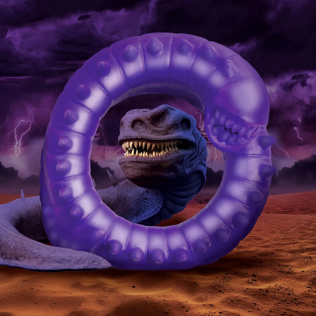 Anello fallico in silicone Slitherine viola - immagine 5