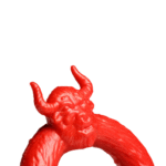 Anello fallico in silicone XR Brands Beast Mode rosso - immagine 5