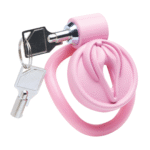 Gabbia di castità vulvare Pussification rosa - immagine 5