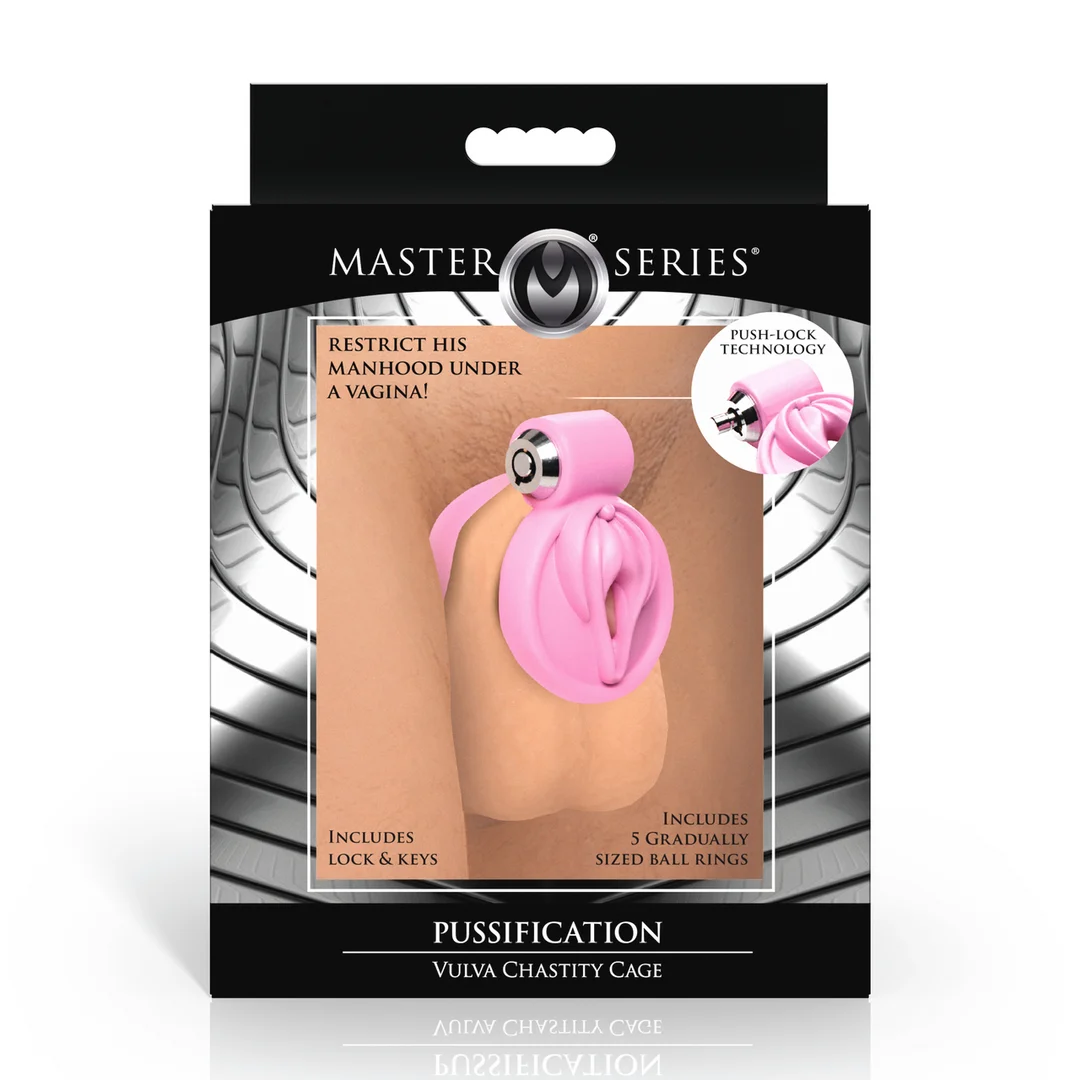 Gabbia di castità vulvare Pussification rosa - immagine 2