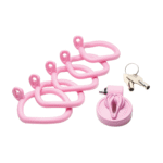 Gabbia di castità vulvare Pussification rosa - immagine 4