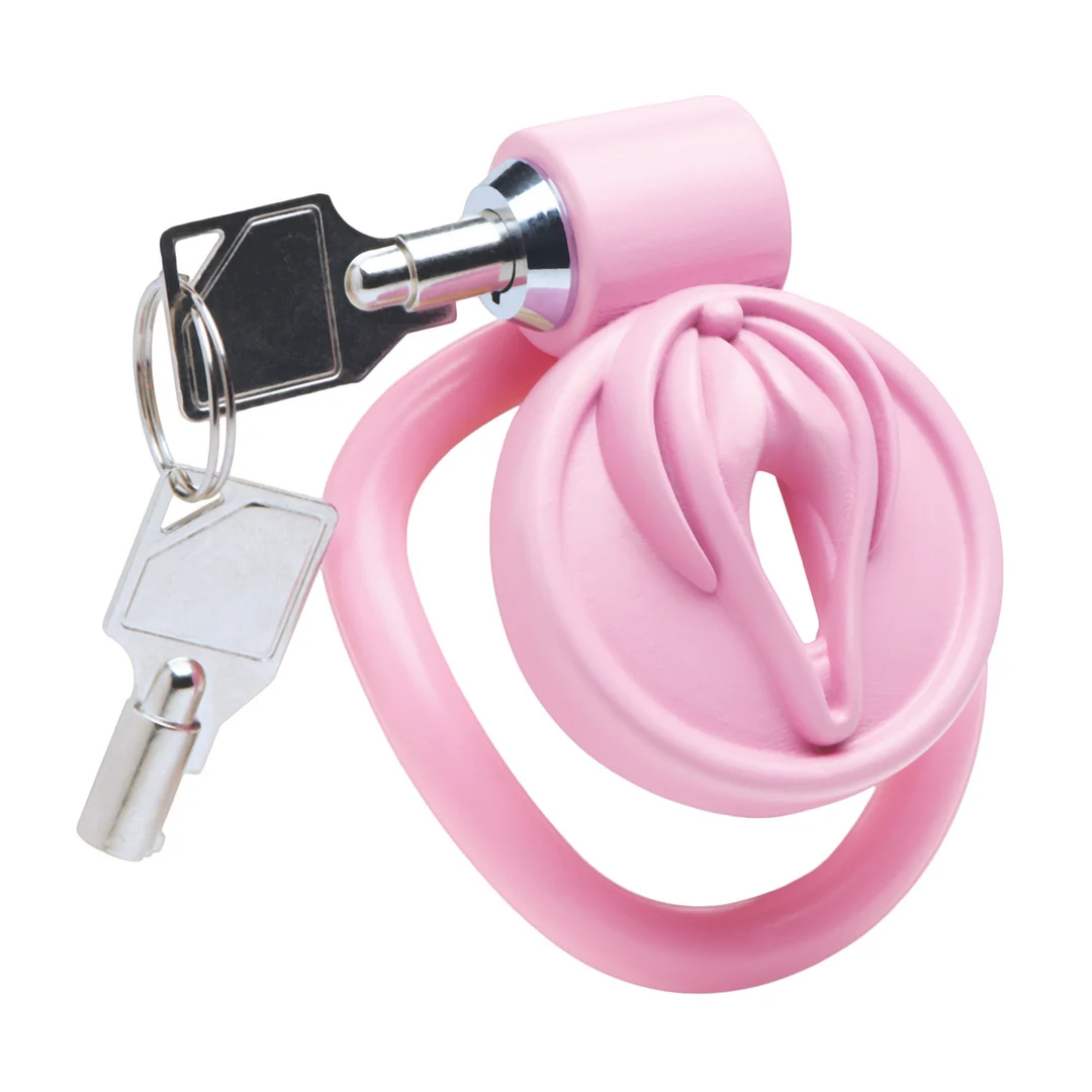 Gabbia di castità vulvare Pussification rosa - immagine 5