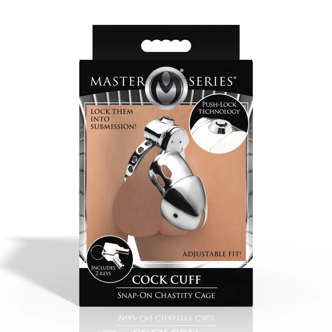 Cintura di castità con anello regolabile – Snap On Chastity Cage - immagine 2