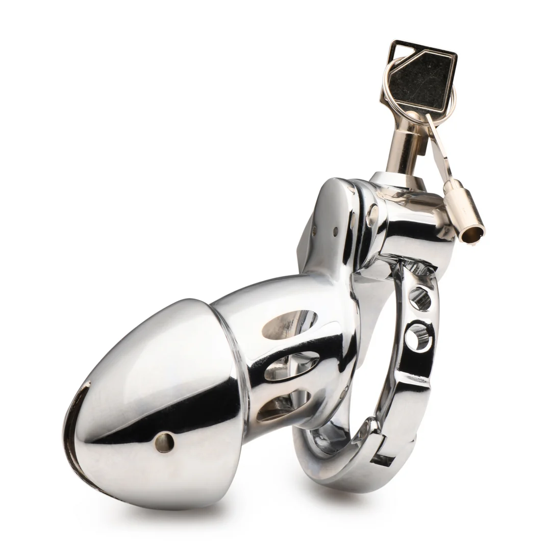 Cintura di castità con anello regolabile – Snap On Chastity Cage - immagine 6