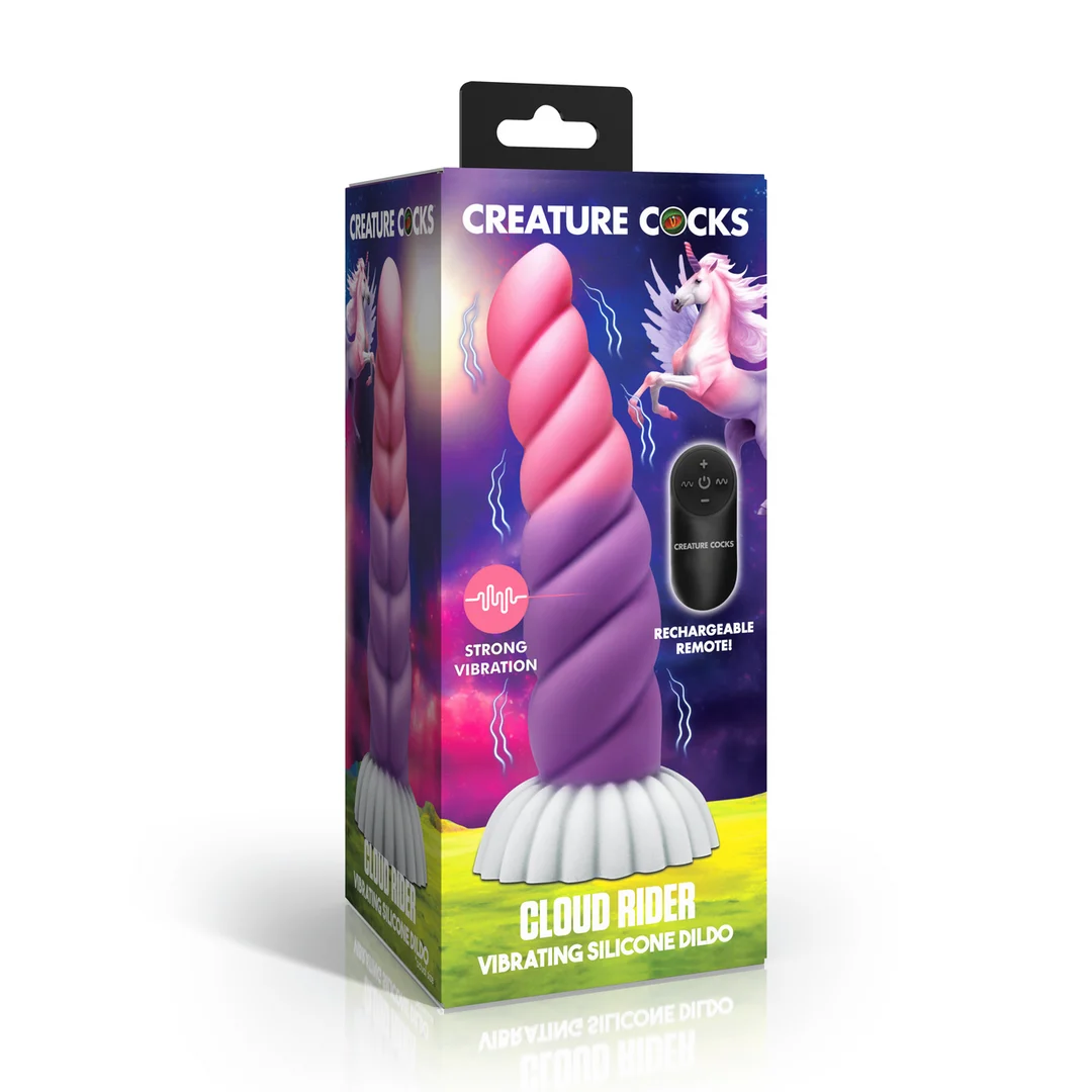 Dildo vibrante a forma di unicorno Cloud Rider - immagine 1