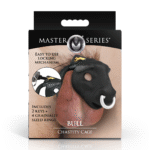 Gabbia di castità Bull nera - immagine 2