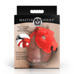 Gabbia di castità Bull nera - immagine 6