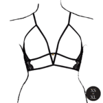 Reggiseno a triangolo in pizzo con coppe aperte per un look seducente – Le Desir - immagine 4