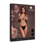 Reggiseno a triangolo in pizzo con coppe aperte per un look seducente – Le Desir
