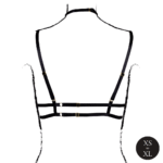 Lingerie seducente con coppe aperte e fascia al collo – LIN - immagine 5