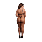 Lingerie seducente con coppe aperte e fascia al collo – LIN - immagine 9