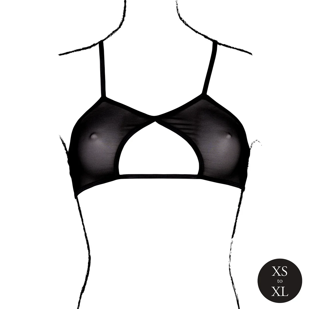 Lingerie seducente con apertura a goccia e doppie fasce sulla schiena – Le Desir - immagine 4