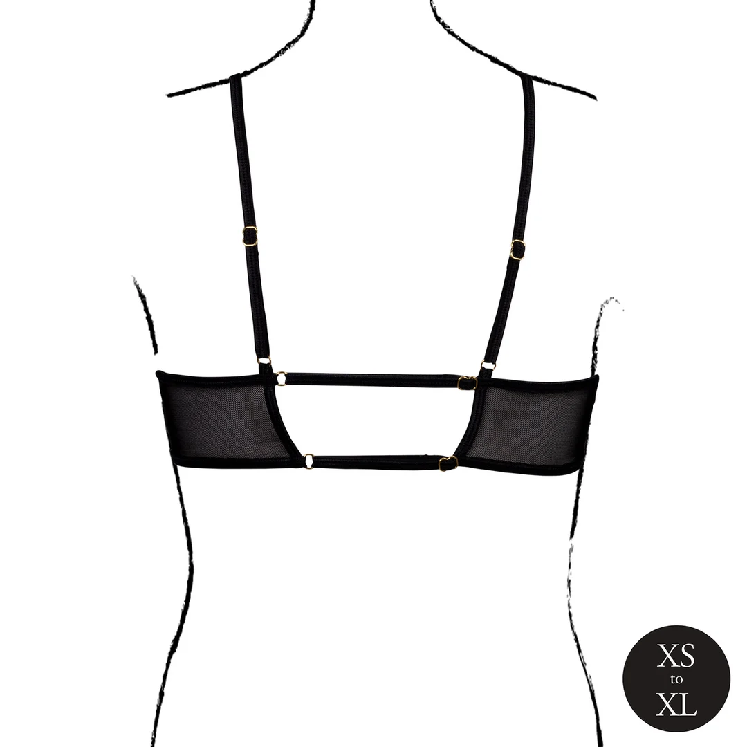 Lingerie seducente con apertura a goccia e doppie fasce sulla schiena – Le Desir - immagine 5