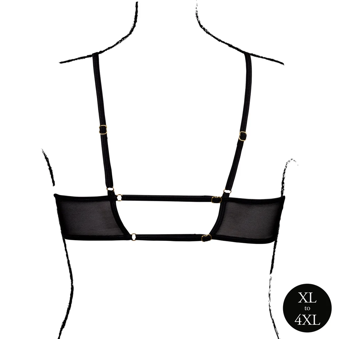 Lingerie seducente con apertura a goccia e doppie fasce sulla schiena – Le Desir - immagine 11