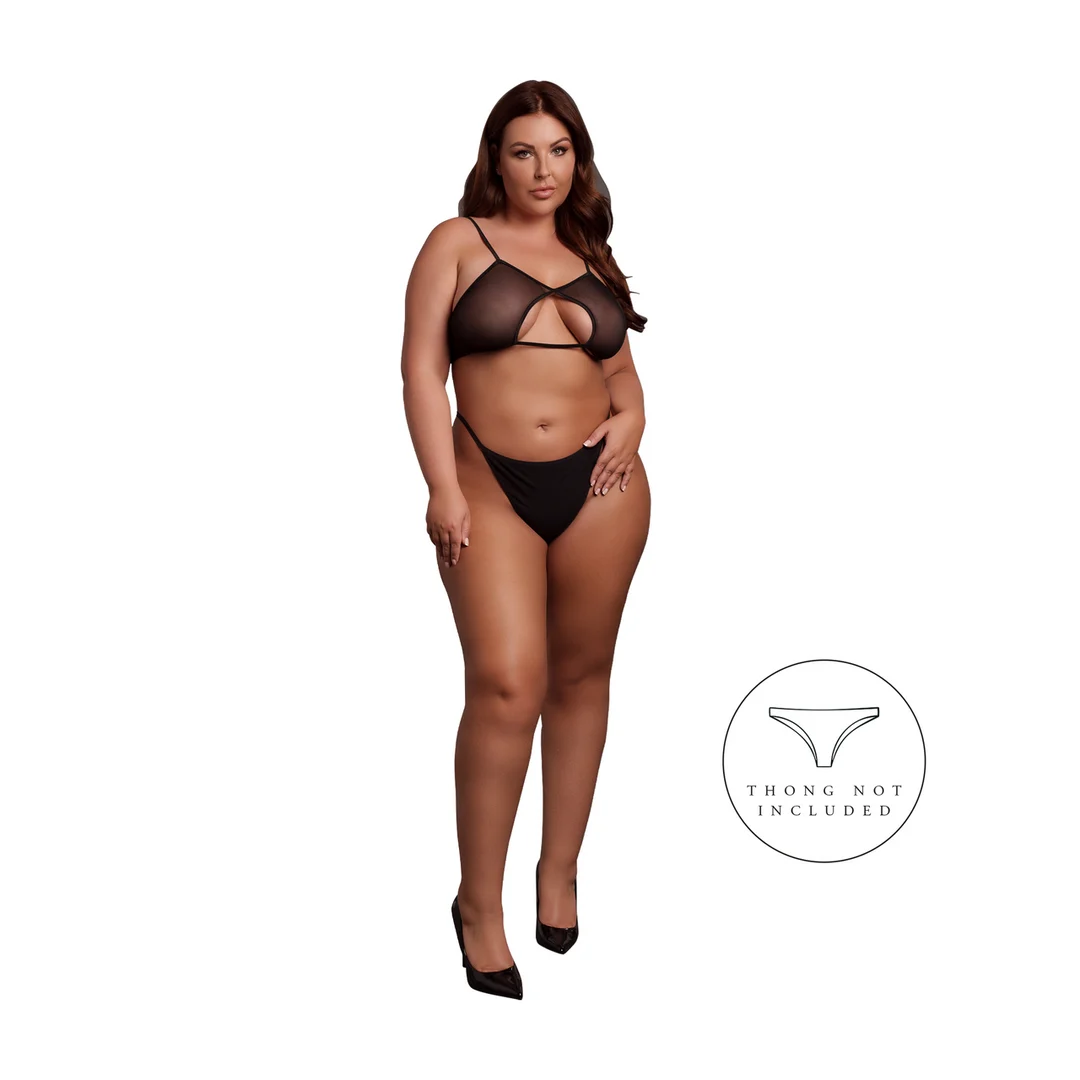 Lingerie seducente con apertura a goccia e doppie fasce sulla schiena – Le Desir - immagine 12
