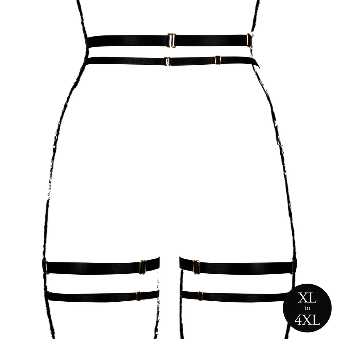Completo reggicalze con doppie spalline, per un look curvy sexy – Le Desir - immagine 5