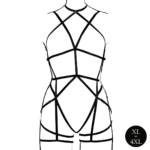 Body curvy con coppe aperte e reggicalze, per curve seducenti – LIN - immagine 4