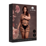 Body curvy con coppe aperte e reggicalze, per curve seducenti – LIN