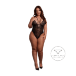 Body in pizzo con cursori regolabili, per una silhouette curvy – Le Desir - immagine 6