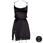 Abito sexy in raso plus size con schiena scoperta e spacco, per un look curvy glamour – Le Desir - immagine 10