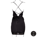 Abito sexy in raso plus size con schiena scoperta e spacco, per un look curvy glamour – Le Desir - immagine 11
