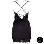 Abito sexy in raso plus size con schiena scoperta e spacco, per un look curvy glamour – Le Desir - immagine 5