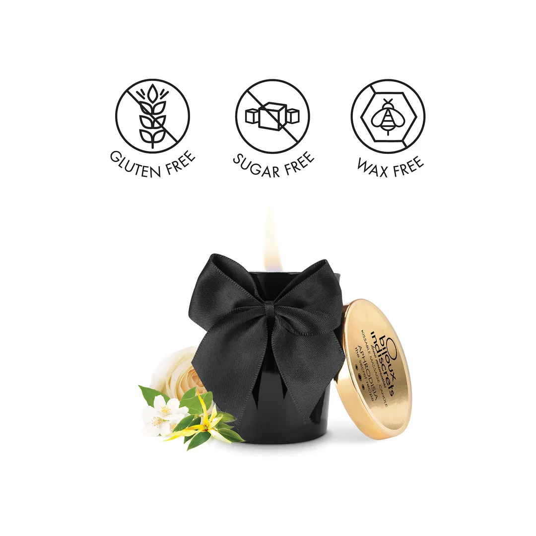 Candela da massaggio – Melt My Heart Aphrodisia (rosa, ylang ylang, gelsomino e spezie orientali) – Bijoux Indiscrets – 70 g - immagine 4