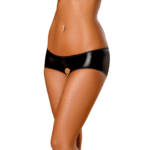 Magic Silk Liquid Onyx boyshort con retro diviso - immagine 3