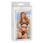 Completo nero con reggiseno e perizoma