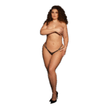 Perizoma sexy con fasce regolabili e dettagli dorati - Le Désir by Shots - immagine 9