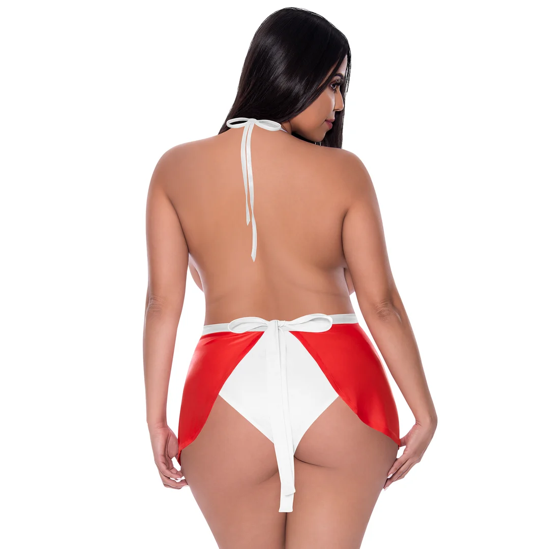 Abito Magic Silk Dress Up rosso e bianco - immagine 11