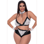 Set di lingerie nero con dettagli in pizzo per un look seducente – Magic Silk - immagine 10