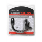 Anello per pene Armor Tug Lock con fascia per i testicoli e plug anale