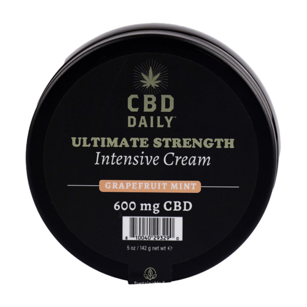 Earthly Body CBD Daily Ultimate Strength Intensive Cream, pompelmo e menta, 142 g