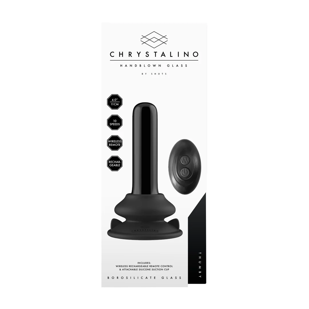 Vibratore in vetro Thumby con ventosa - immagine 2
