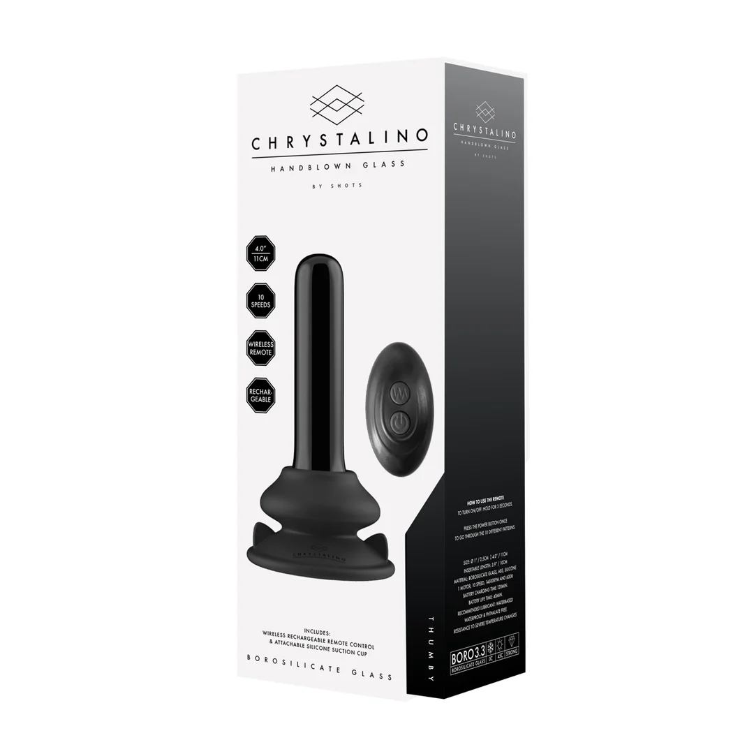 Vibratore in vetro Thumby con ventosa - immagine 3