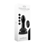 Vibratore in vetro Chrystalino Pluggy con ventosa