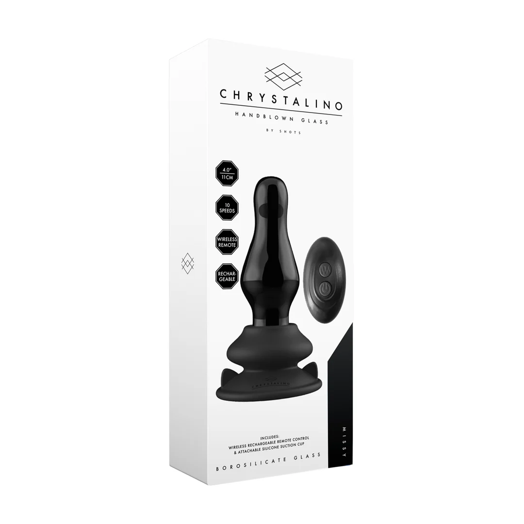 Vibratore in vetro Missy con ventosa - immagine 1