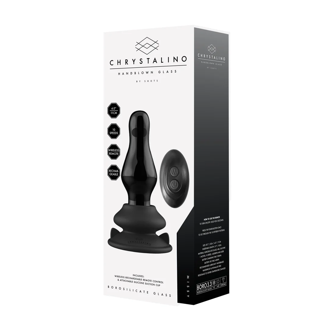 Vibratore in vetro Missy con ventosa - immagine 3