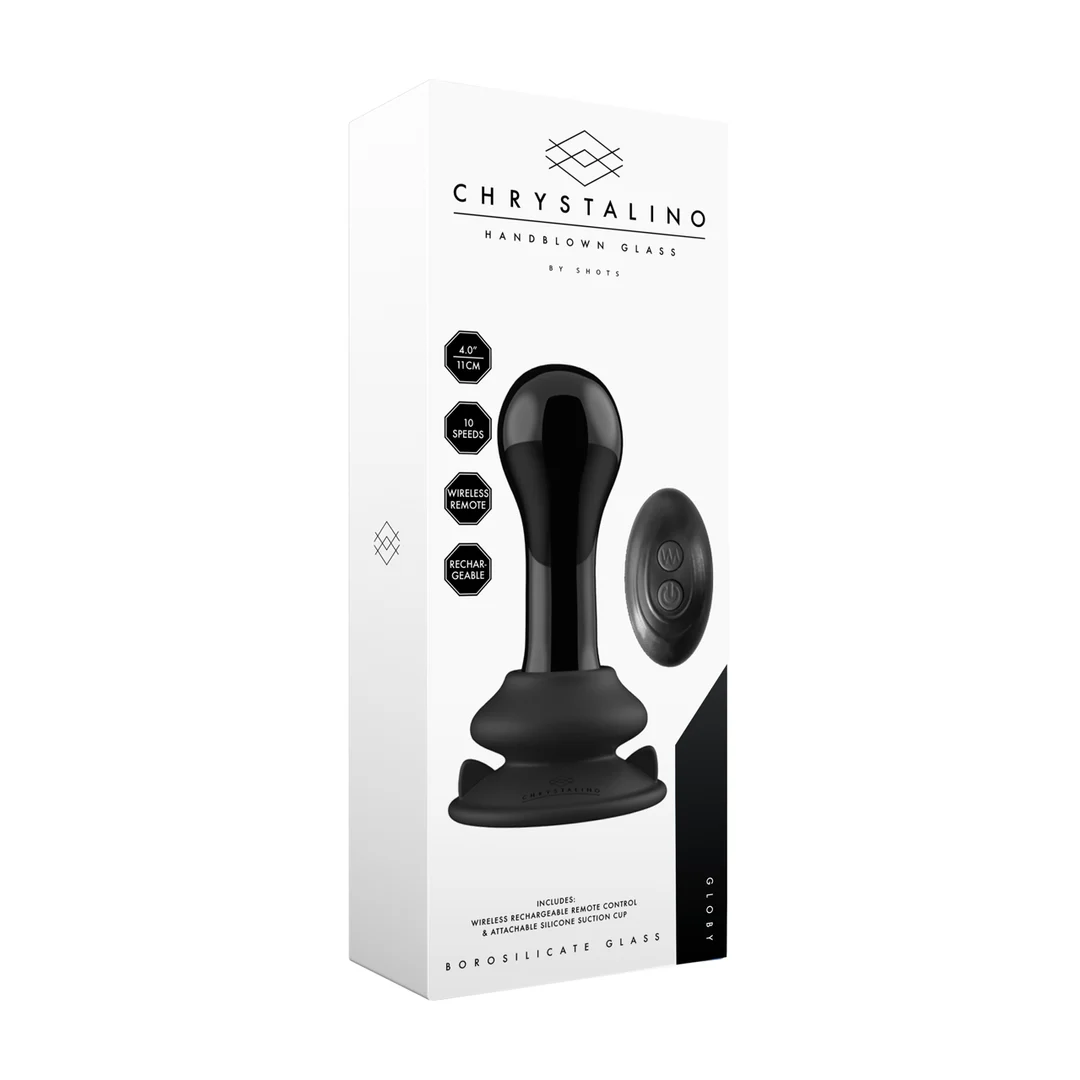 Vibratore in vetro Globy con ventosa - immagine 1