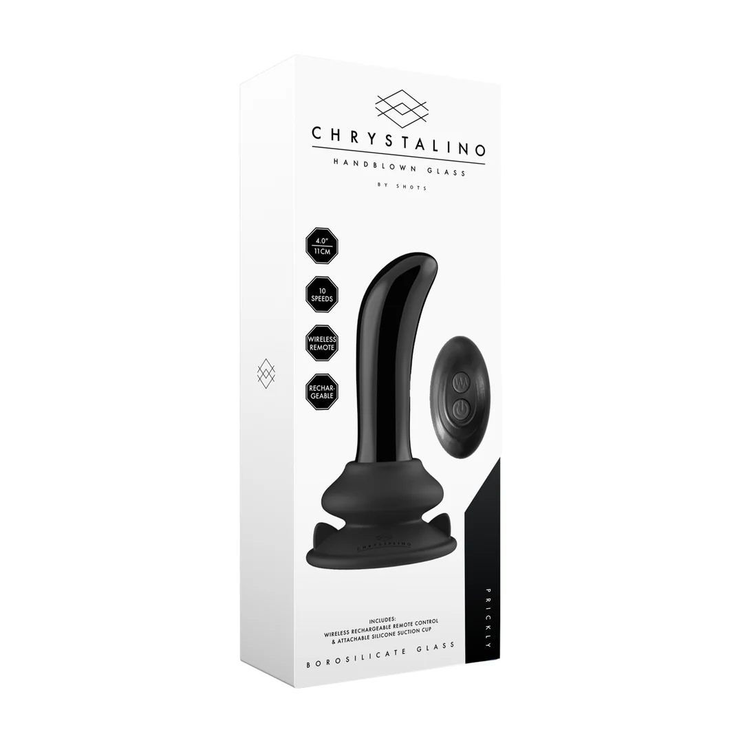 Chrystalino Prickly Smooth, vibratore in vetro - immagine 1