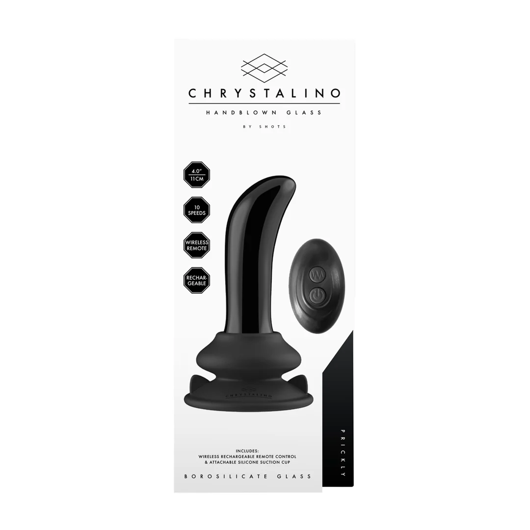Chrystalino Prickly Smooth, vibratore in vetro - immagine 2