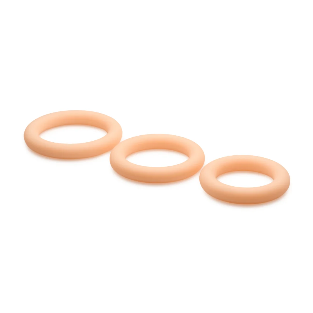 Set di anelli fallici discreti in silicone Curve Toys - immagine 3