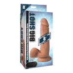 Curve Toys dildo vibrante in silicone con testicoli