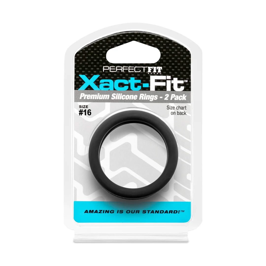 CR-79B-2 Anello per pene PerfectFit Xact Fit taglia #16, confezione da 2 - immagine 1