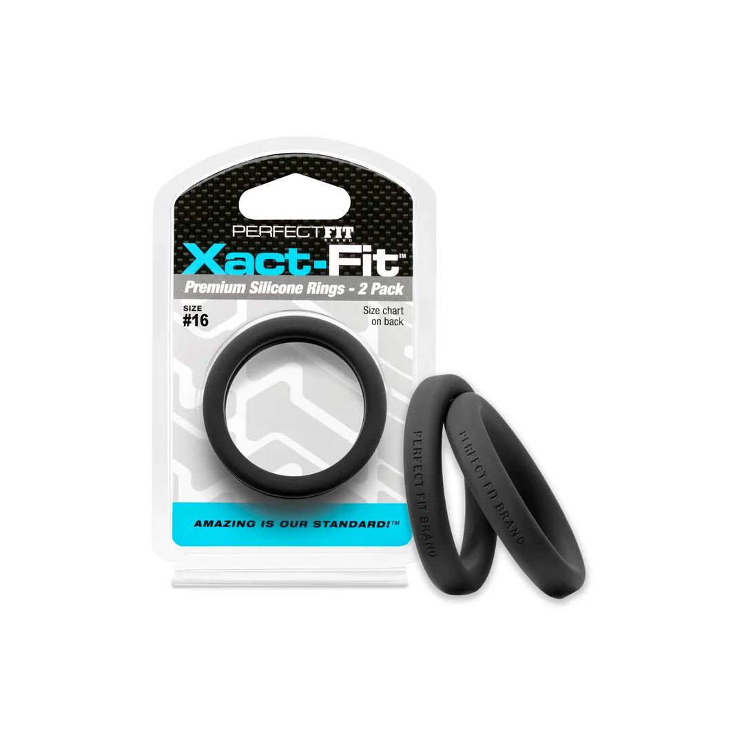 Anello per pene PerfectFit Xact Fit taglia #16, confezione da 2 - immagine 4