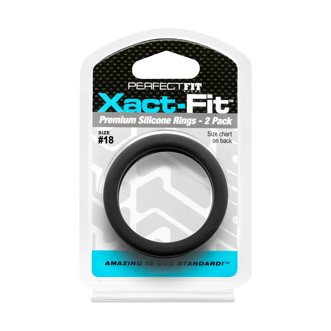 Anelli per il pene PerfectFit Xact Fit misura #18, 2 pezzi - immagine 1