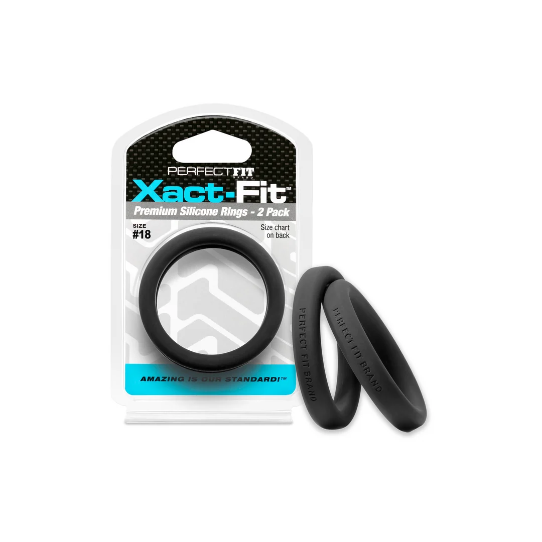 Anelli per il pene PerfectFit Xact Fit misura #18, 2 pezzi - immagine 4