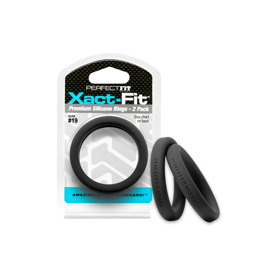Anelli per il pene PerfectFit Xact Fit misura 19, 2 pezzi - immagine 4